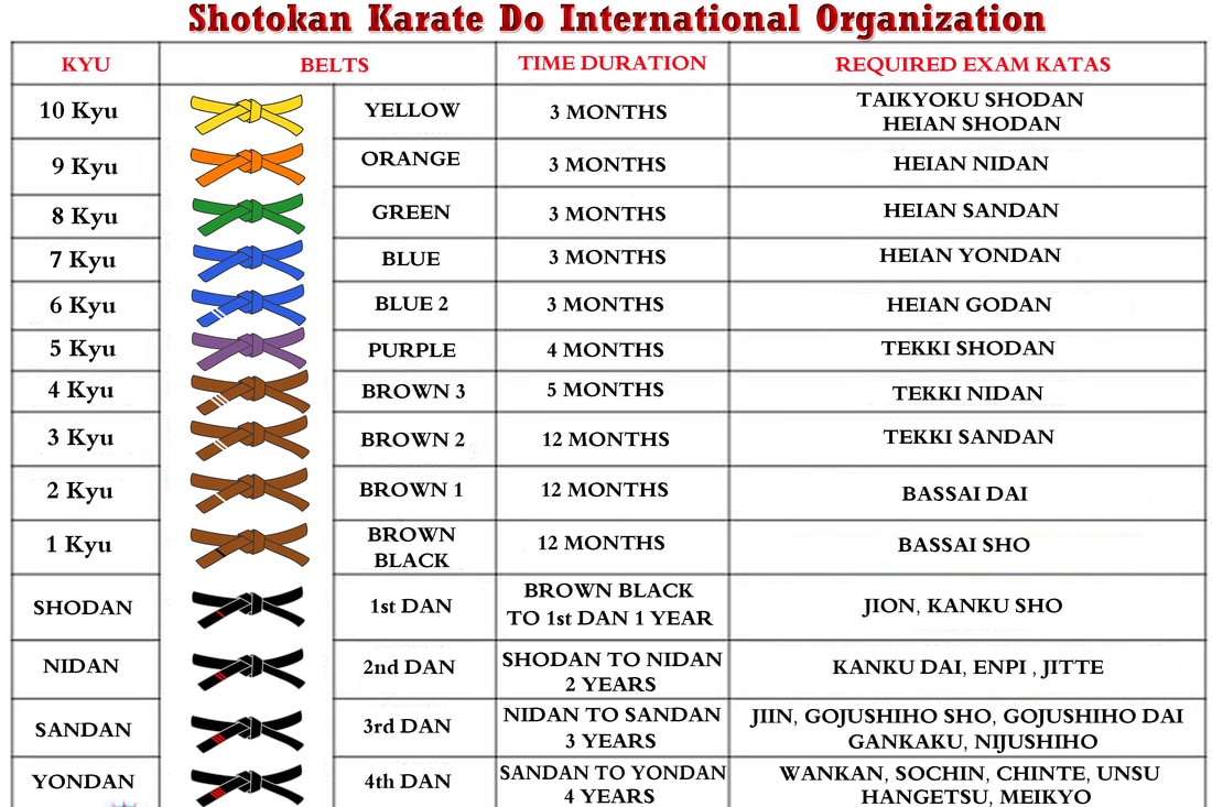 What Are The Belt Colors In Shotokan Karate - Belt Poster